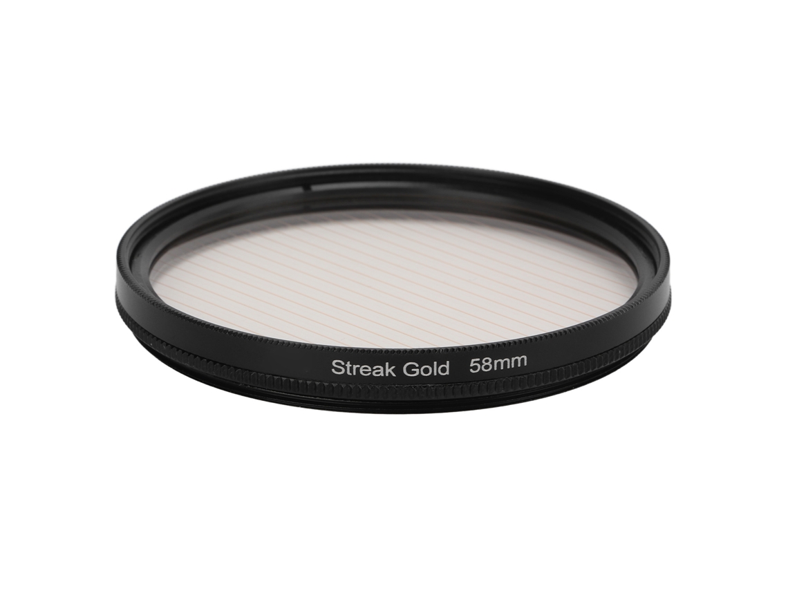Filtro De Efecto Anamórfico Gold Streak De Vidrio Óptico Uhd Impermeável E Anti-ranhuras Para Lente De Câmera 58mm