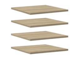 Bookshelf Board, Bookshelf Boards Vidaxl Marrom Madeira Processada (40 X 40 X 1.5 Cm)