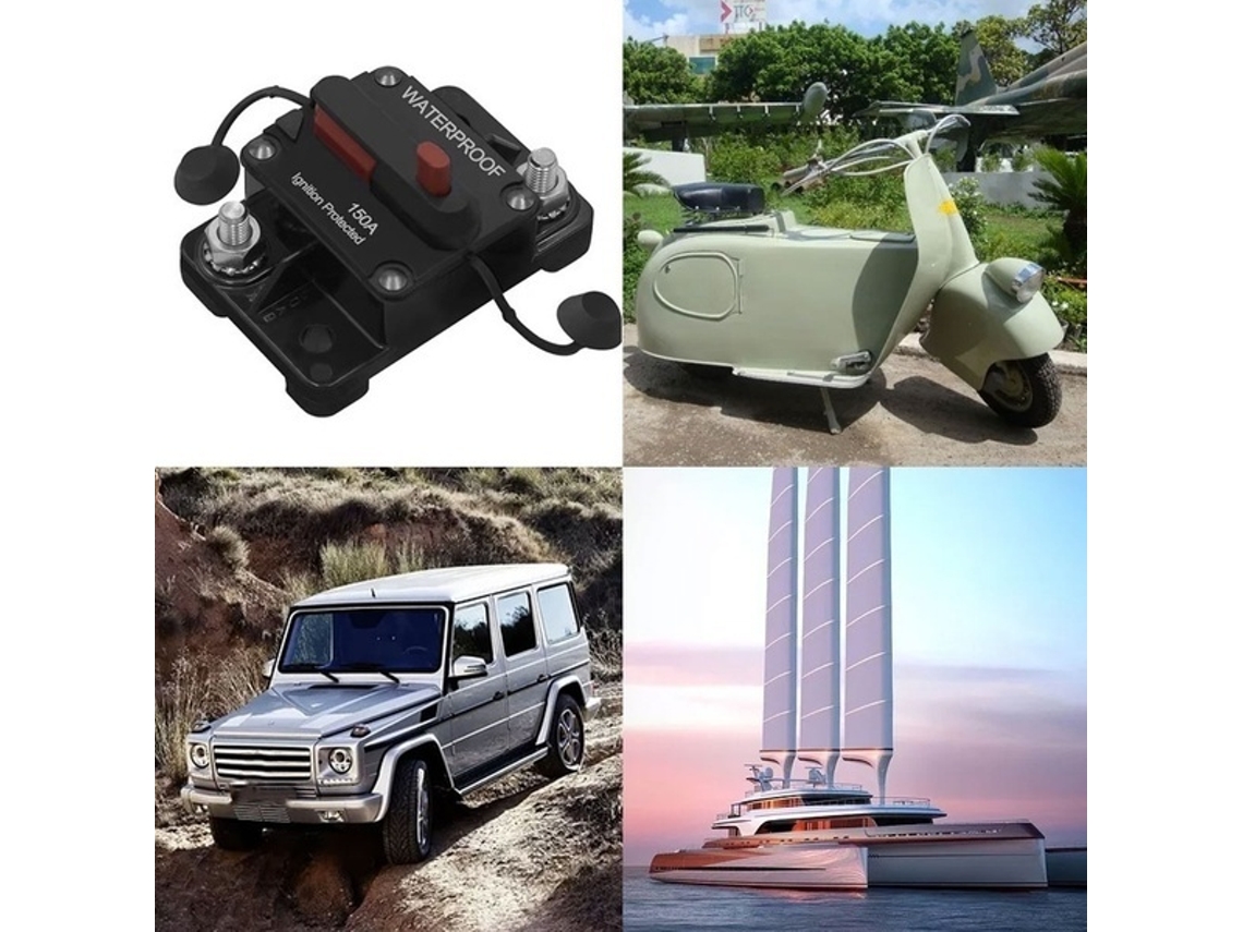 Carro Auto Marítimo Barco Estéreo Áudio Em Linha Disjuntor Fusível Vermelho Slowmoose