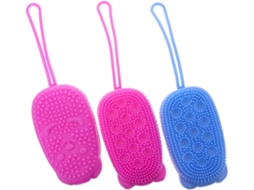 Conjunto De 3 Escovas Silicone Para Banho Packove, Escova Para Limpeza E Esfoliação Corporal