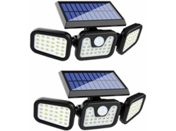 Luz solar externa com 74 LEDs, sensor de movimento, IP65, 360°, jardim NOVA LINE