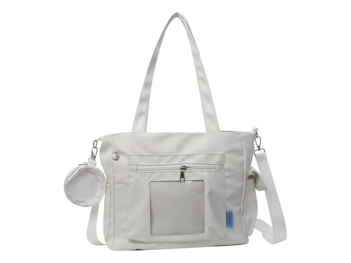 Lurelia Bolsa Transversal Feminina Em Lona Grande Capacidade Impermeável Leve Fecho De Correr Para Praia E Viagem