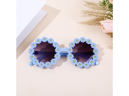Óculos De Sol Bebé Flor,polarizados Uv400 Para Meninas 2-12 Anos Azul Hexinyigjly