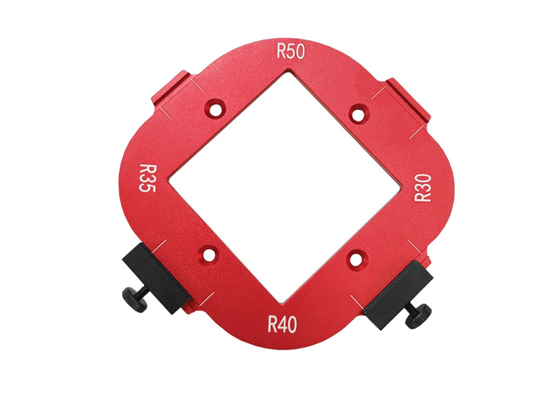 Yuru plantilla de Radio de Esquina 4 em 1 para Router Jig, Posicionamento de Corte