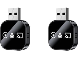 Adaptador Usb Carplay 2x Sem Smart Mirror Link e Android Auto, com Fio e Fácil de Usar . SFUSHOS (plug And Play)