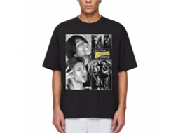 Rockinstone Bill And Ted Collage Black Adult T-shirt Size:l