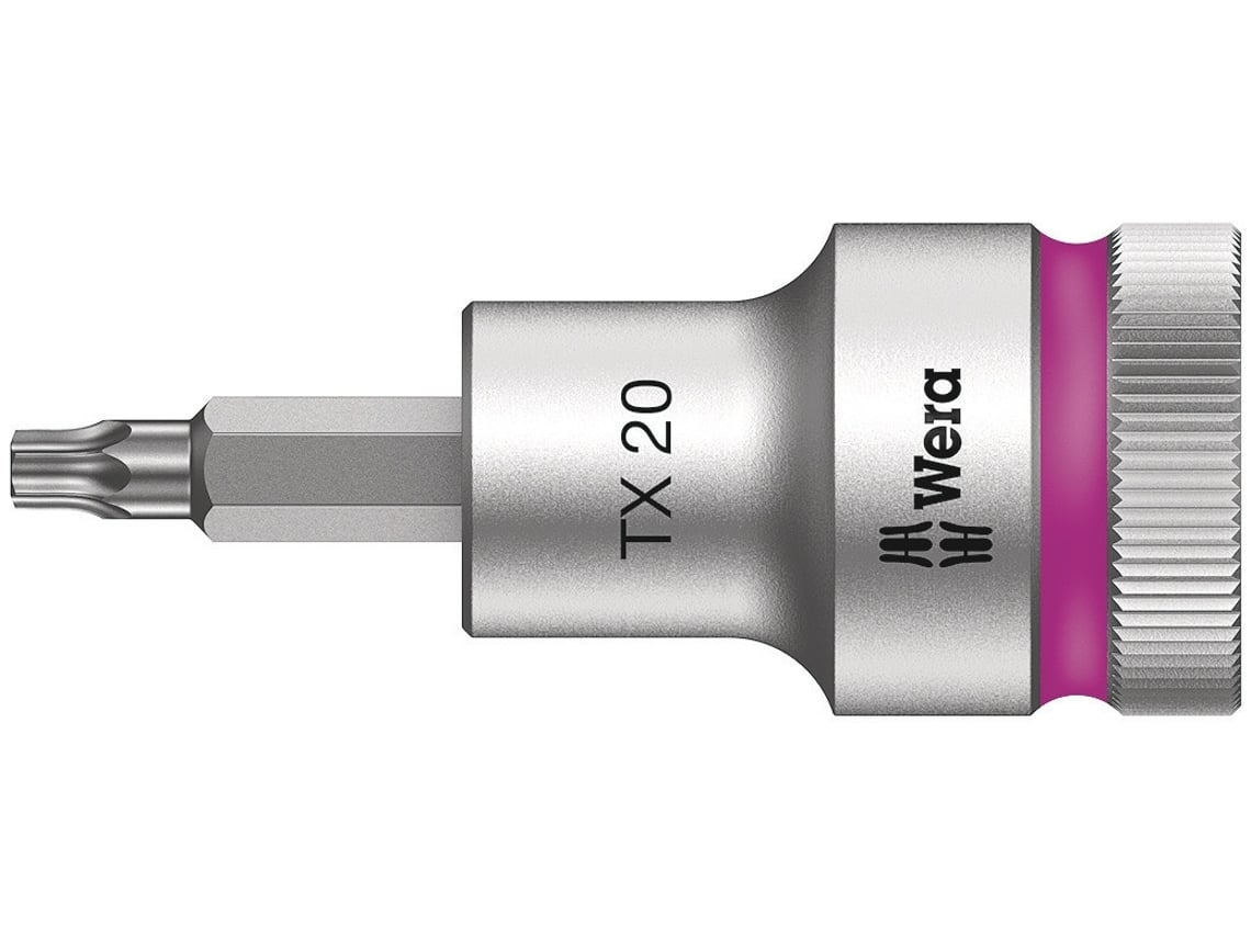 Soquete De Broca Zyklop Com Função De Retenção 1/2" 8767 C Hf Torx 20 X 60 Mm WERA 05003830001