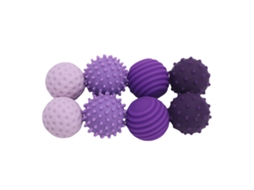 Primerox 8pcs Bolas Sensoriais de Silicone Texturizadas para Ponta Dos Dedos Alívio de Estresse Roxo