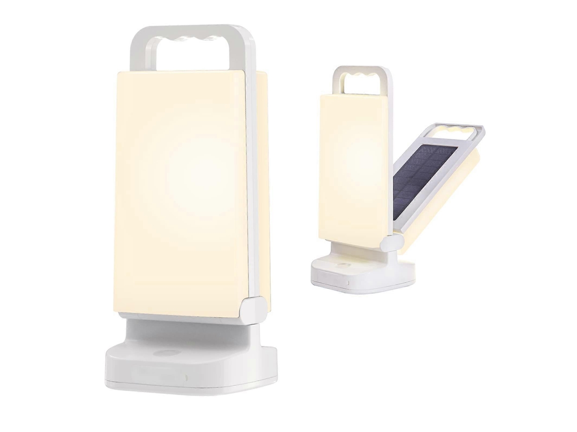 Luz Solar Led Para Acampamento, Regulável Por Toque, Carregador Portátil De 4400 Mah, À Prova Dágua Ipx4 Olysi Shop