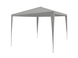 Vidaxl Tenda De Festa Cinzento-claro 300 X 300 X 255 Cm Pe E Aço