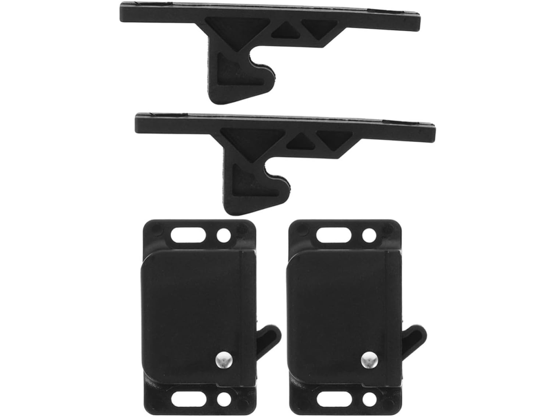 Yarnow Conjunto De 2-fechos Porta Armário Com Abertura Por Pressão Em Abs Para Rv, Com Instalação Simples Para Gavetas