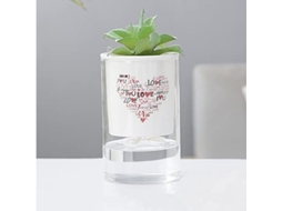 Vaso de cerâmica criativo de camada dupla com sistema de autoirrigação, para uso interno e externo, tamanho D 9,5 x 15,5 cm.