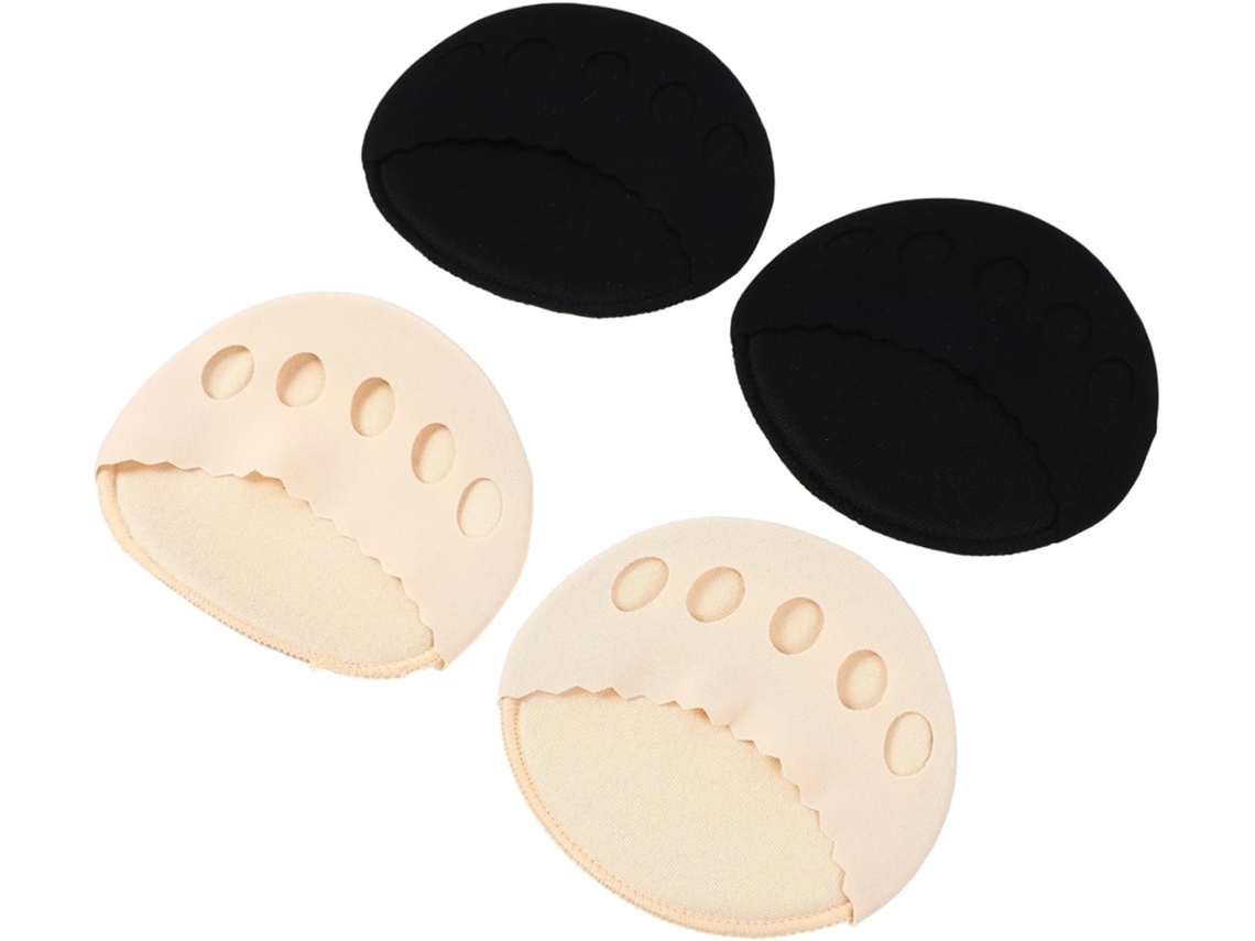 Callaron 2-pares De Palmilhas Ice Forefoot, Tamanho Médio, Meias Invisíveis Antiderrapantes Com Dedos Abertos, Couro E
