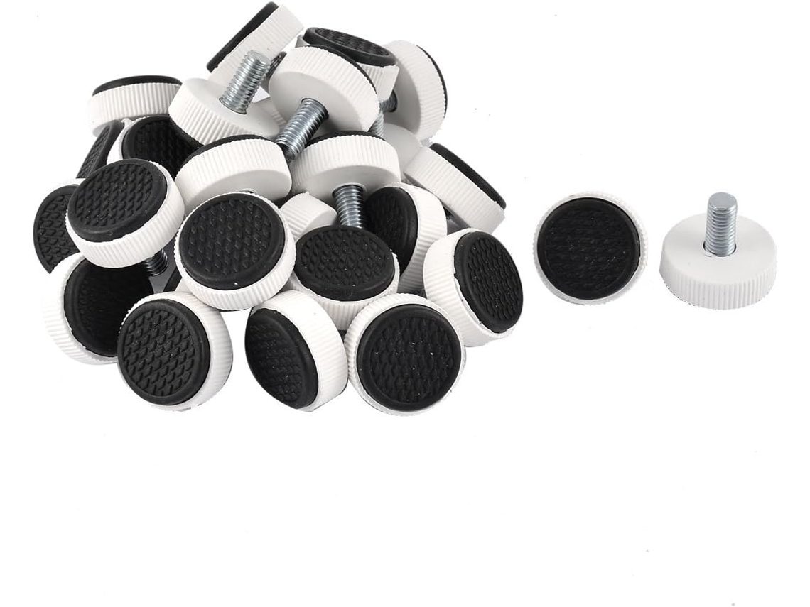 Base De Plástico Para Móveis 8mm X 15mm, 30 Unidades