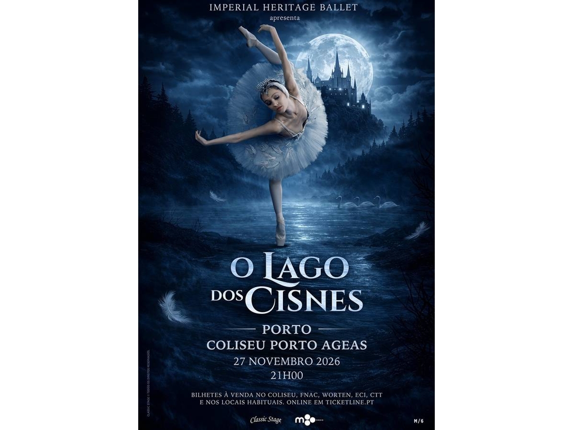 Bilhete O LAGO DOS CISNES IMPERIAL HERITAGE BALLET|PORTO