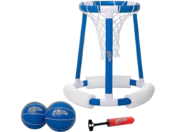 Jogo de basquete inflável para piscina, com 2 bolas e bomba AQUAFORGE