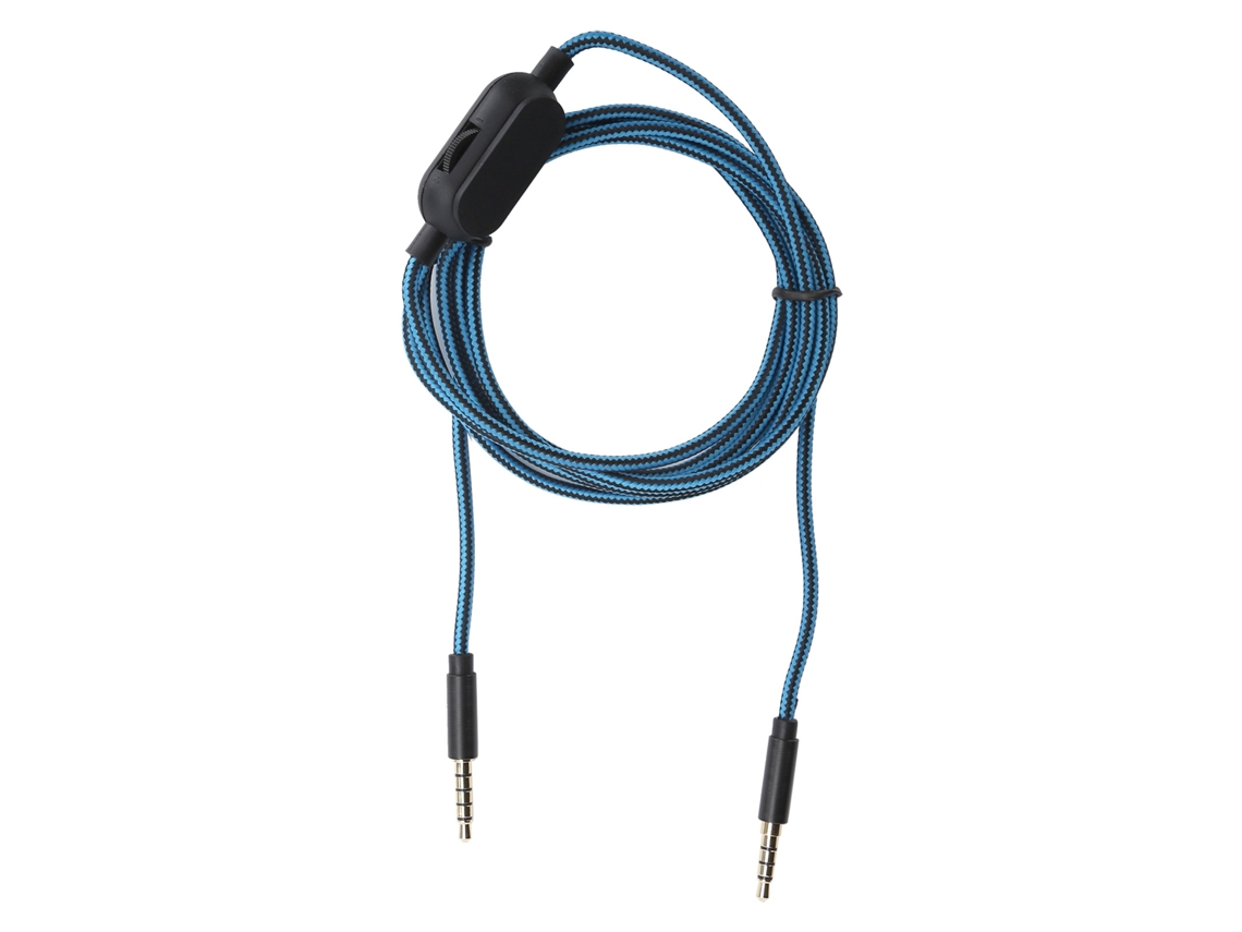 Cabo De Fone De Ouvido 3.5mm Com Controle De Volume Para Logitech Astro A40 A10 A30 2m