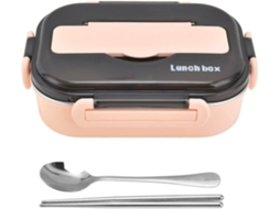 Lunchbox 1500 Ml - Adultos E Crianças - Aço Inox - Rosa