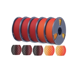 Filamento Para Impressora 3d, Acabamento Fosco Liso, Ampla Compatibilidade, 3bkrd 2rdyl Oem