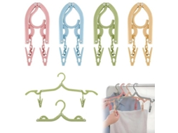 Conjunto De 4 Kleerhângares Portáteis - Espaçadores De Gavetas - Opacos - Antideslizantes - Ideal Para Viagens - Revestimento De Roupa