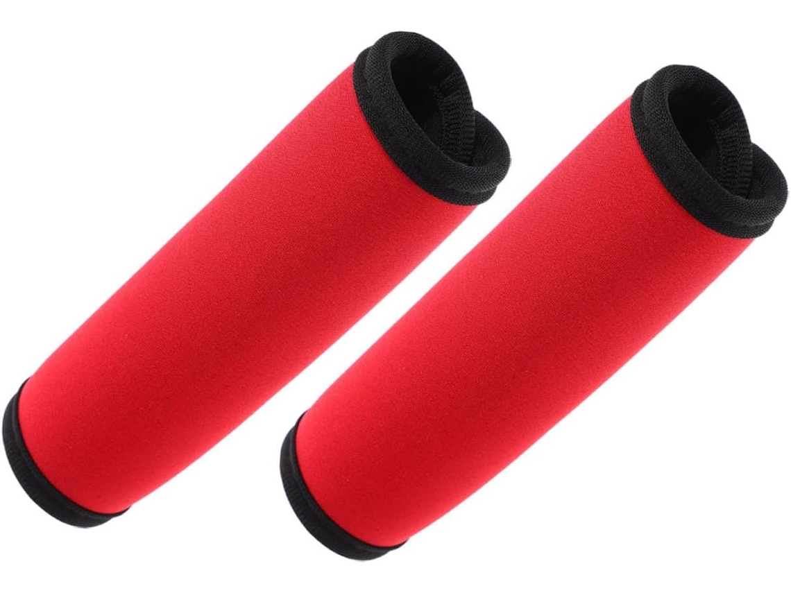 Conjunto De 2 Capas Protetoras Vermelhas De Poliéster Para Alças De Malas