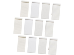 Mini Bloco De Notas Portátil Para Transportar Um Pacote De Dois Em Papel Kraft Khaki, 12 Peças