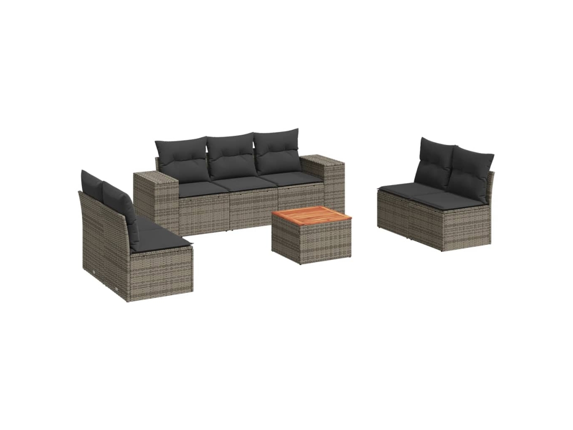 Garden Sofa Set, Garden Sofa Sets Vidaxl Cinzeto Rattan / Vime (n/a)