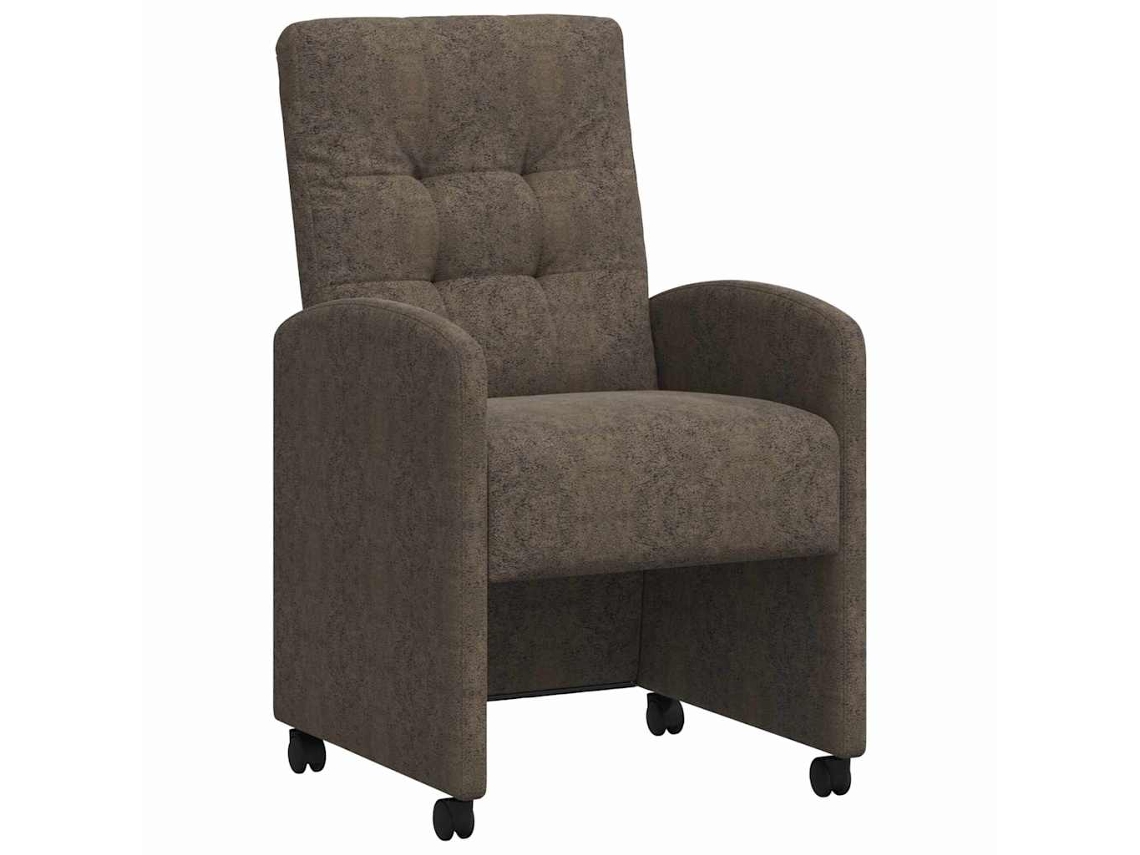 Conjunto 2 Cadeira De Jantar Vidaxl Cinzento Couro Sintético (58 X 67 X 97 Cm)