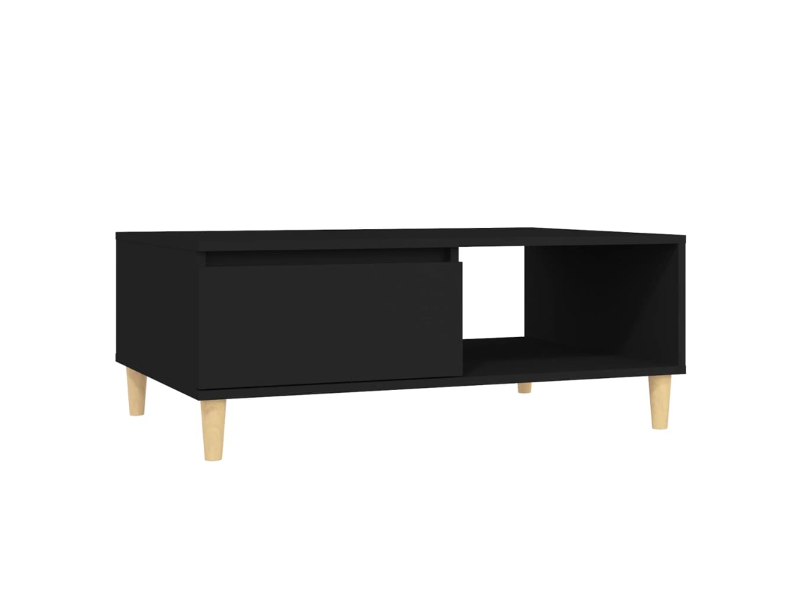 Mesa de centro 90x60x35 cm Derivados de Madeira Preto MAISON EXCLUSIVE