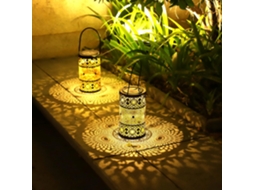 Luminária Solar AQUAFORGE, formato regador, jardim, iluminação Led