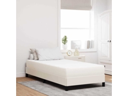 Vidaxl Colchão De Cama Com Colchão Creme 80 X 200 Cm Tecido