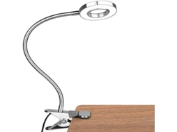 Candeeiro Led De Secretária Com Clipe Usb Regulável Para Leitura