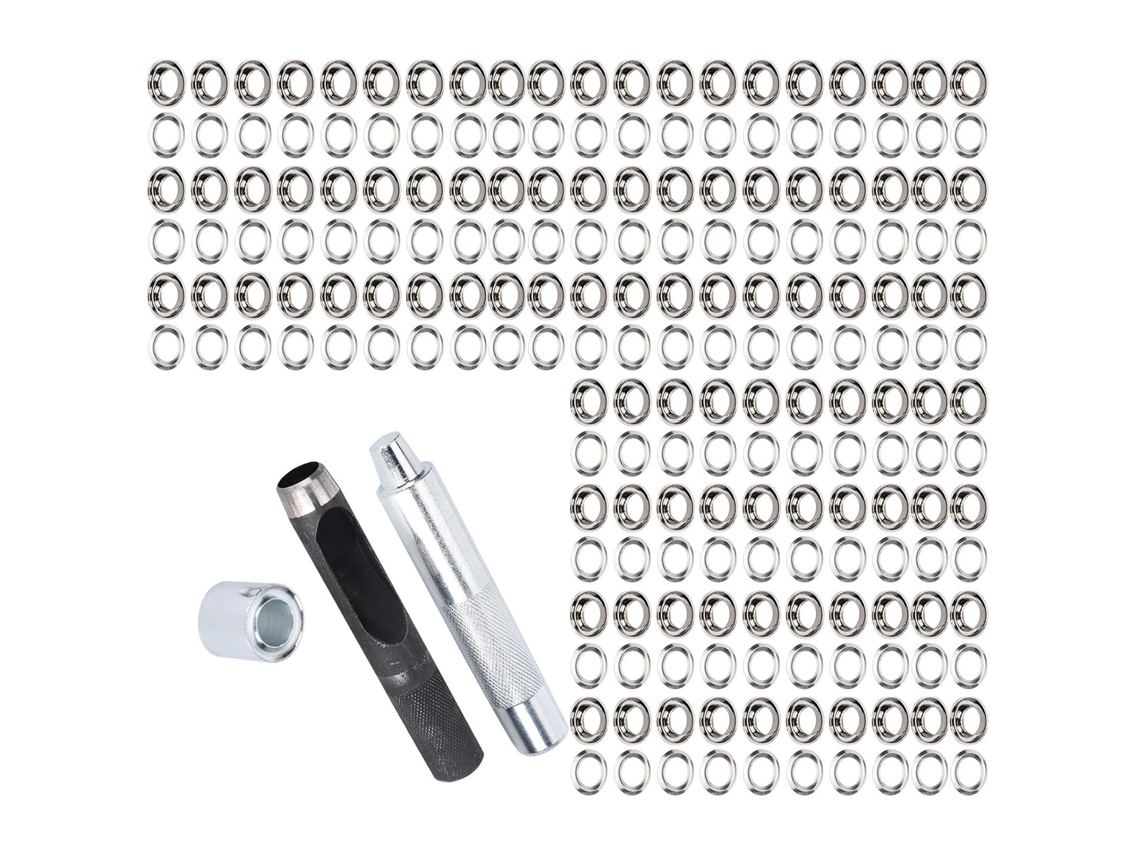 Kit de Ferramentas Ilhós, Conjunto Ilhós Latão Completo, Ideal