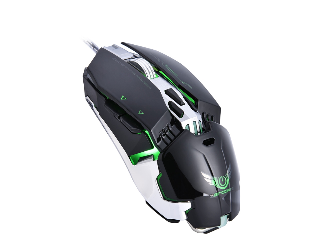 Mouse Gamer Com Fio (iluminação Led Ajustável 3200 Dpi) Zerodate X800