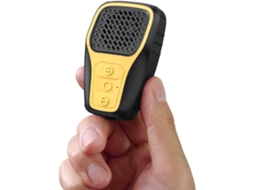 Caixa de som vestível Inga, mini, à prova d'água IP67, com clipe, sem fio, amarelo