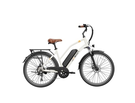 Bicicleta Elétrica Jasion Cb1 Motor 500w 36v12.5ah Pneus De 27.5 Polegadas Travões Mecânicos Branco