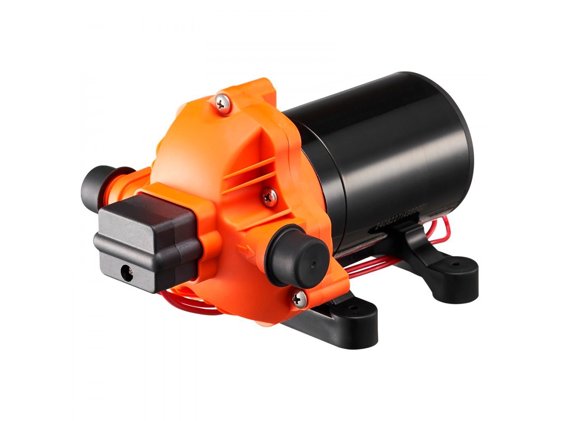 Bombas De Membrana 12 V 1,8 Gpm (6,81 L/min) Pressostato Ajustável 40-100 Psi Motor Em Cobre Corpo Plástico Baixa Vibração Tekmaquinas