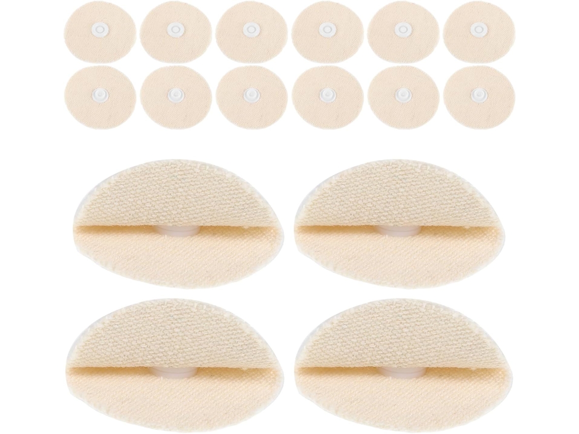 Conjunto De 48 Peças Com Fechos Ideais E Design Arredondado Para Colchas Algodão Bege Sem Costura Superfície Macia