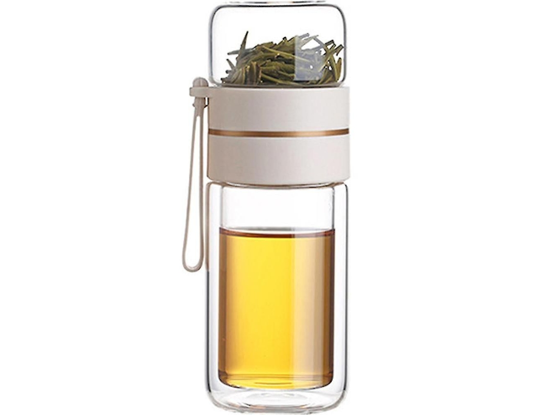 Garrafa Térmica De Vidro Com Infusor De Chá