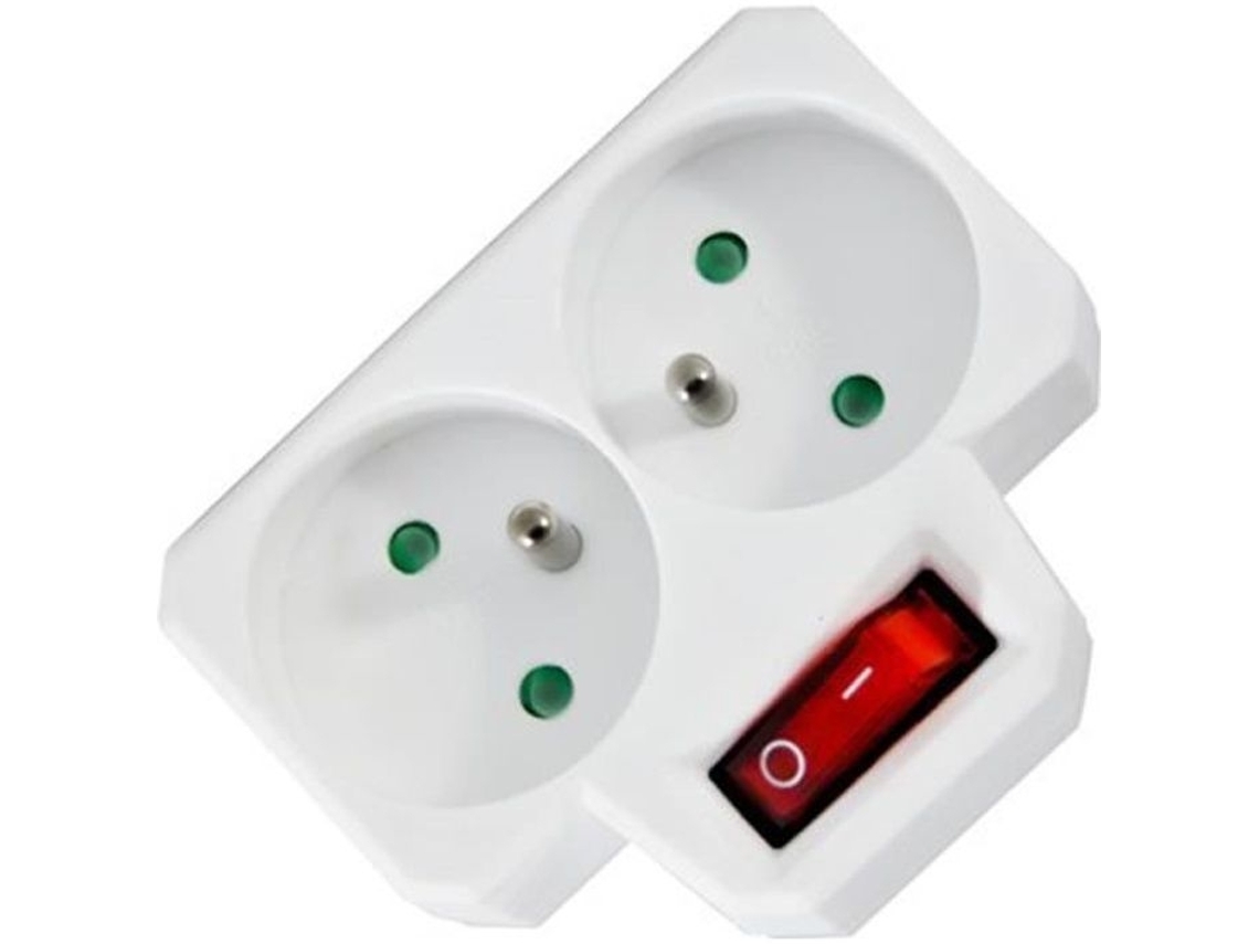 Régua de tomadas Biplite 2x16a, com interruptor e proteção infantil BRILVIBERA