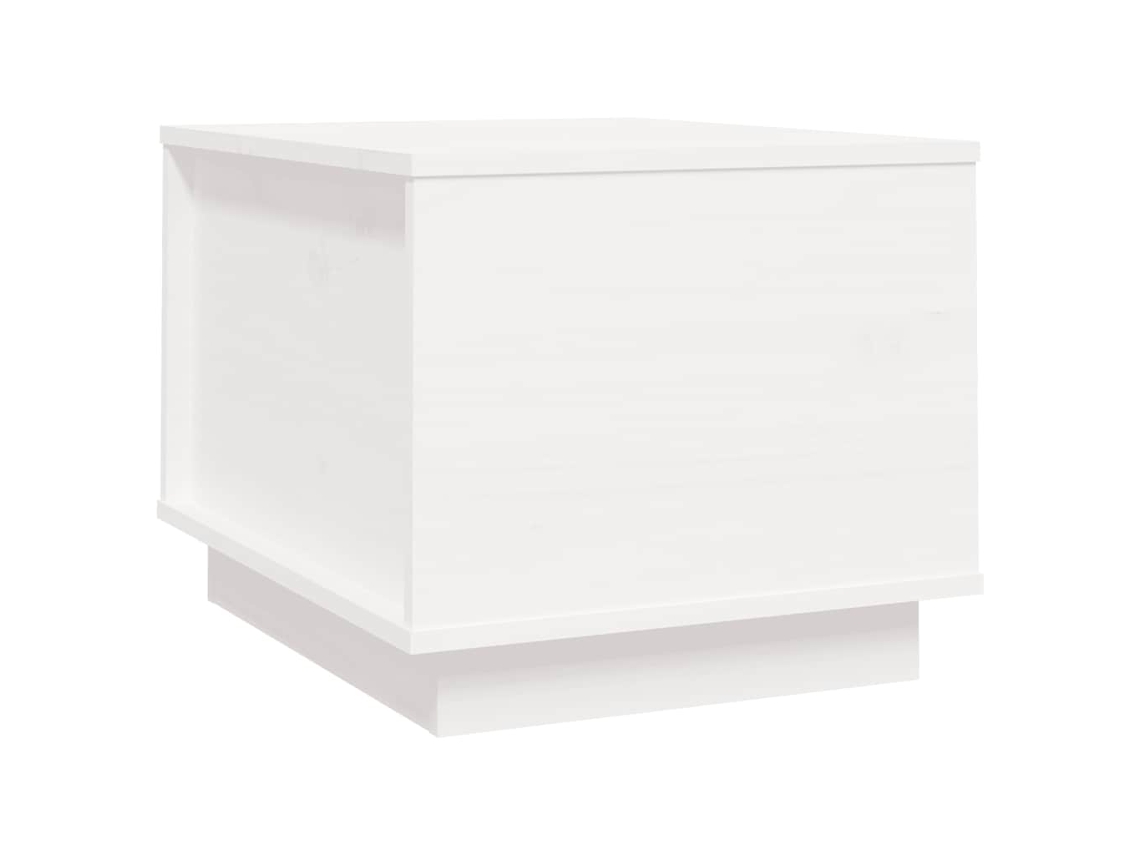 Mesa de centro MAISON EXCLUSIVE Madeira de Pinho Maciça Branco 40x50x35 cm