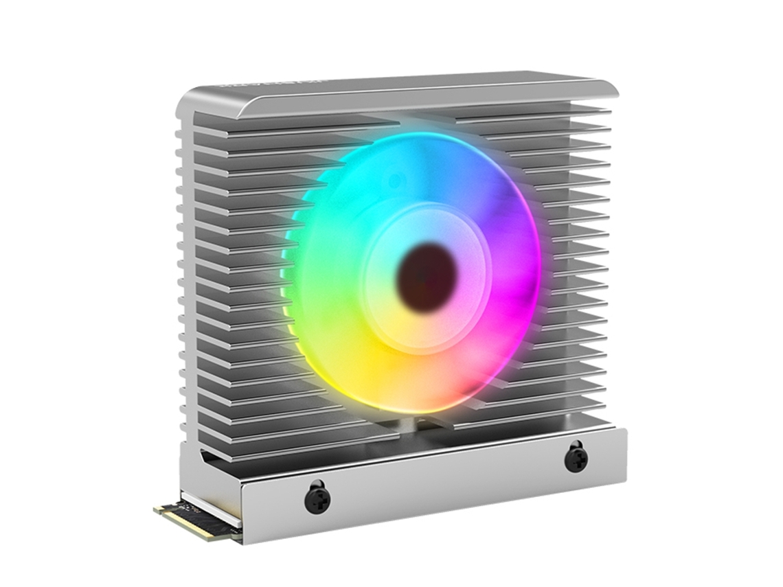 2280 M.2 Solid State Drive Argb Dissipador Cooler M.2 Ssd Cooler Com Almofada Térmica Slowmoose