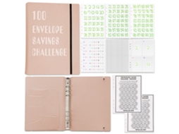 Caderno De Planejamento Orçamentário Com Pasta E Envelope Para Plano Financeiro Rosa 1 Rosa Aquaforge