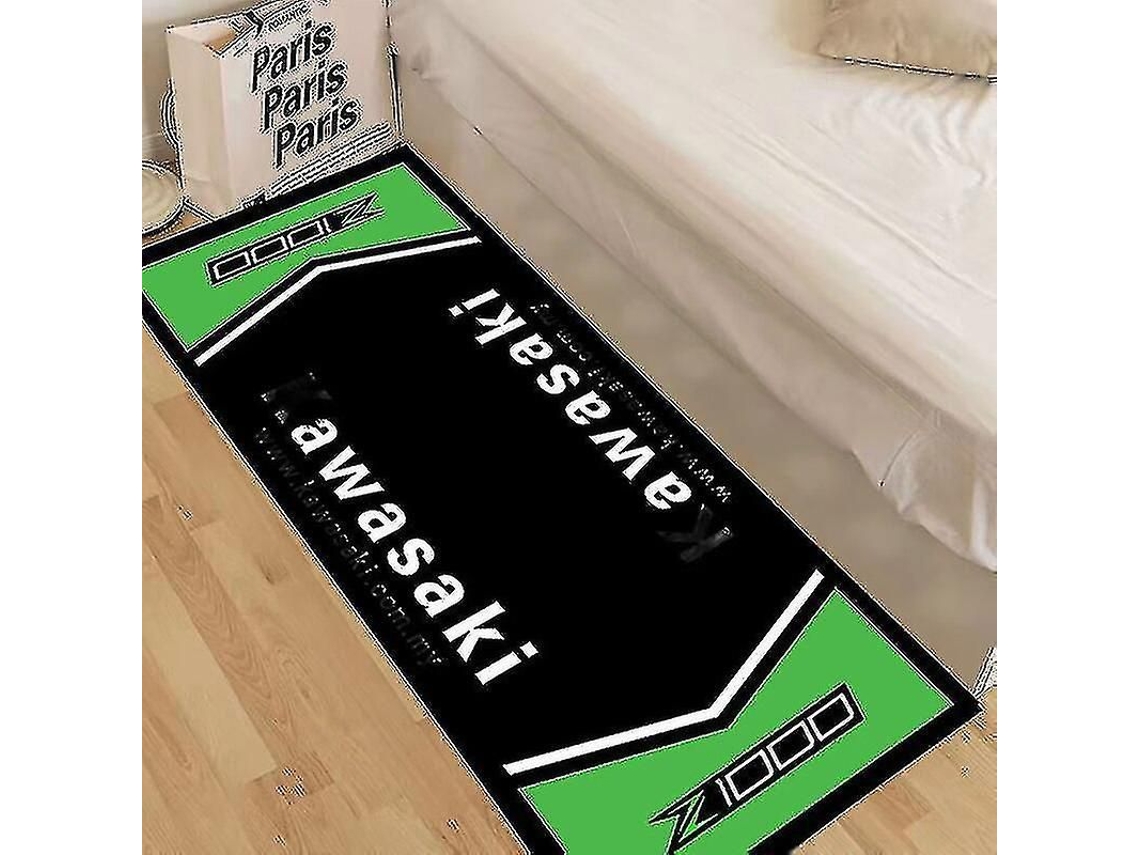 Tapete antiderrapante para exibição de motocicletas de corrida 2026, compatível com Honda, Kawasaki, Yamaha, BMW e Suzuki. Decoração para casa.