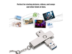 Pen Drive Usb 2 em 1 LAXISCREED À Prova D'água e Poeira