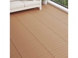Vidaxl Telha De Deck 6 Unid. Castanho 60 X 30 Cm Wpc