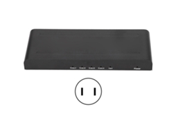 Divisor de interface multimídia HD 1x4 4K 60Hz amplificador de distribuição 4 portas 100-240V plug US com Samsung