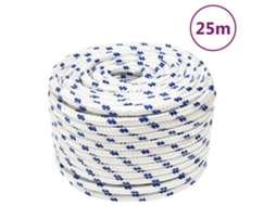 Vidaxl Corda De Barco 12 Mm 25 M Polipropileno Branco