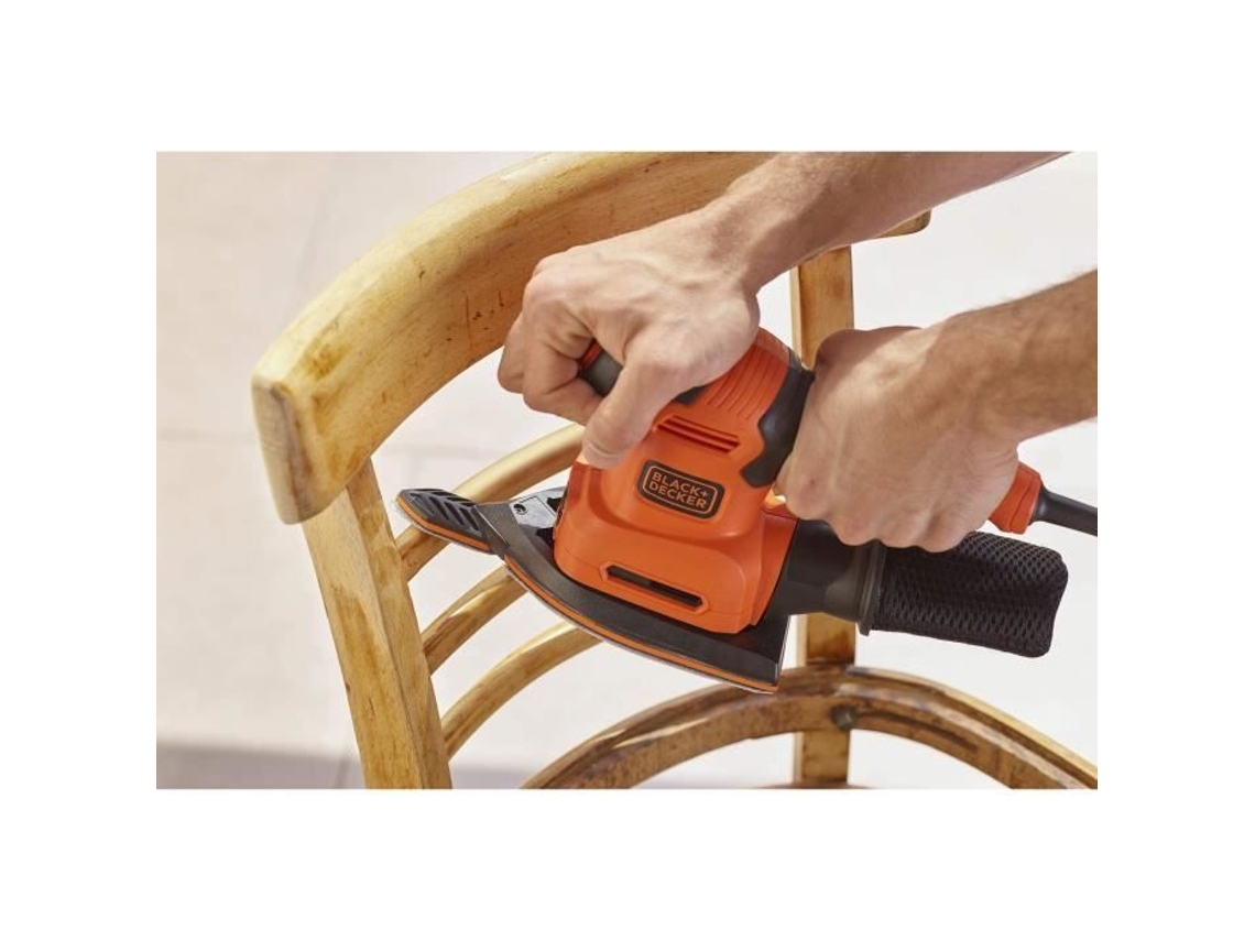 Multilixadeira com Fio BLACK+DECKER 200W Bew200K-Qs Sistema de Gancho e Punho para Acessórios Ajuste Automático de Velocidade BLACK+DECKER