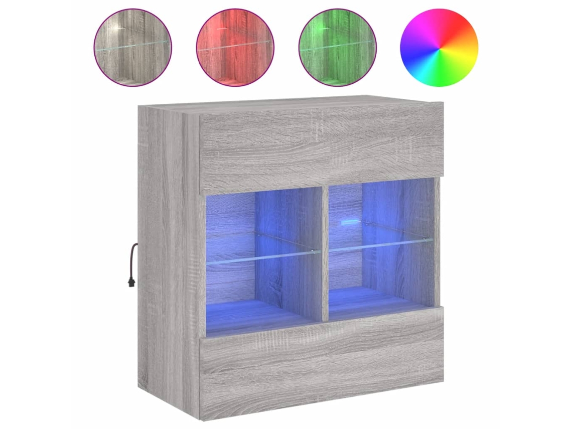 Tv Wall Cabinet, Tv Wall Cabinets Vidaxl Cinzeto Madeira Processada (n/a)